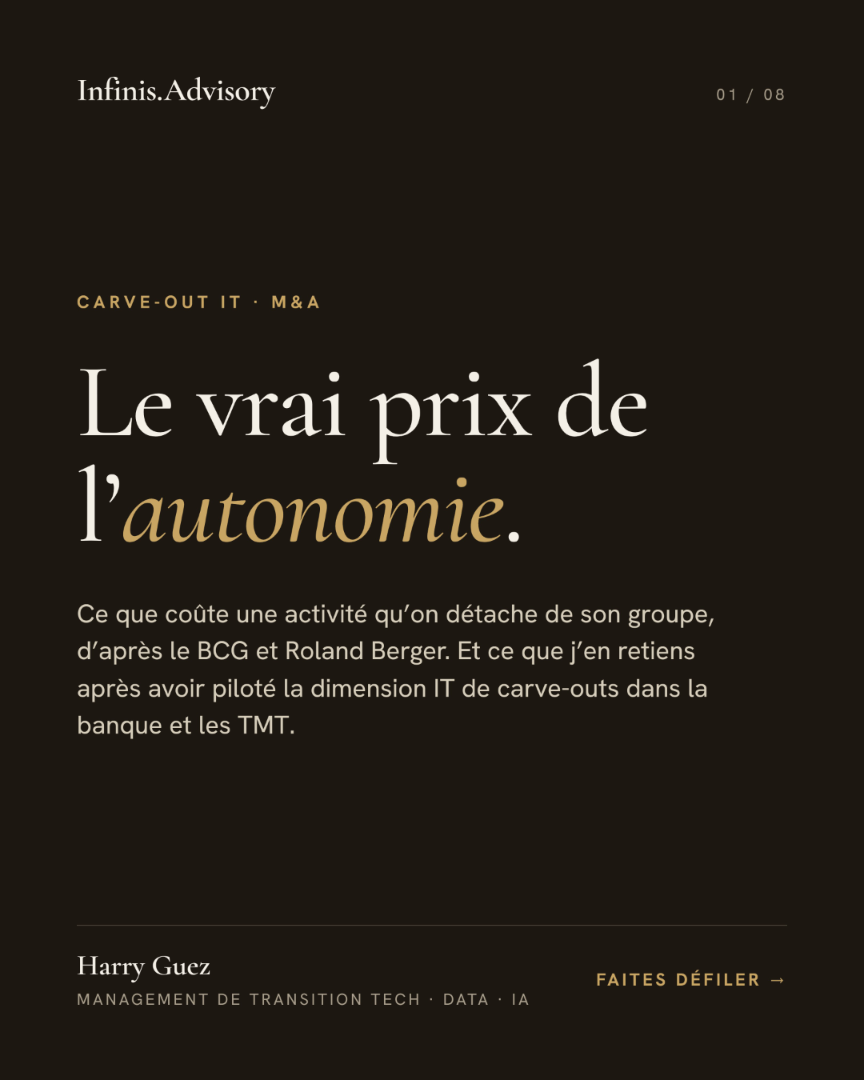 Carve-out : le vrai prix de l'autonomie