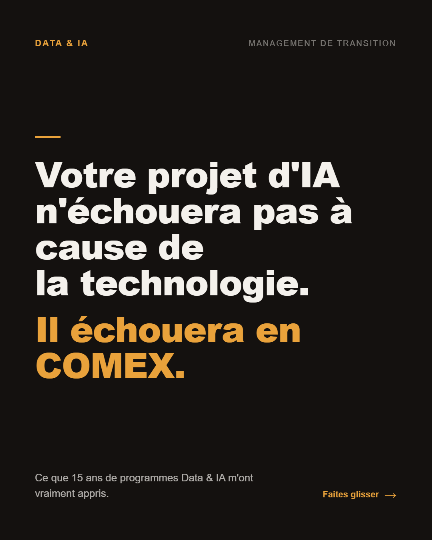 Votre projet IA n'échouera pas à cause de la technologie